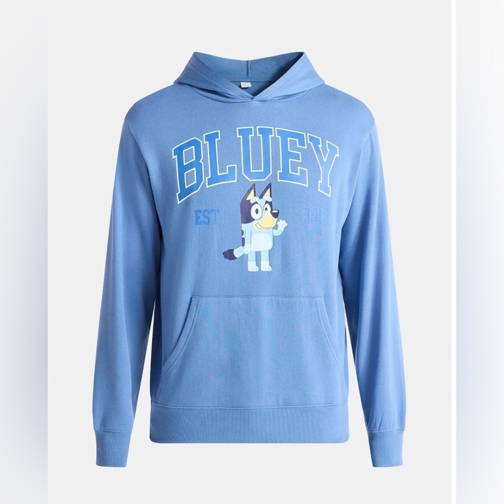 Bluey Men's and Big Men's Graphic Hoodie